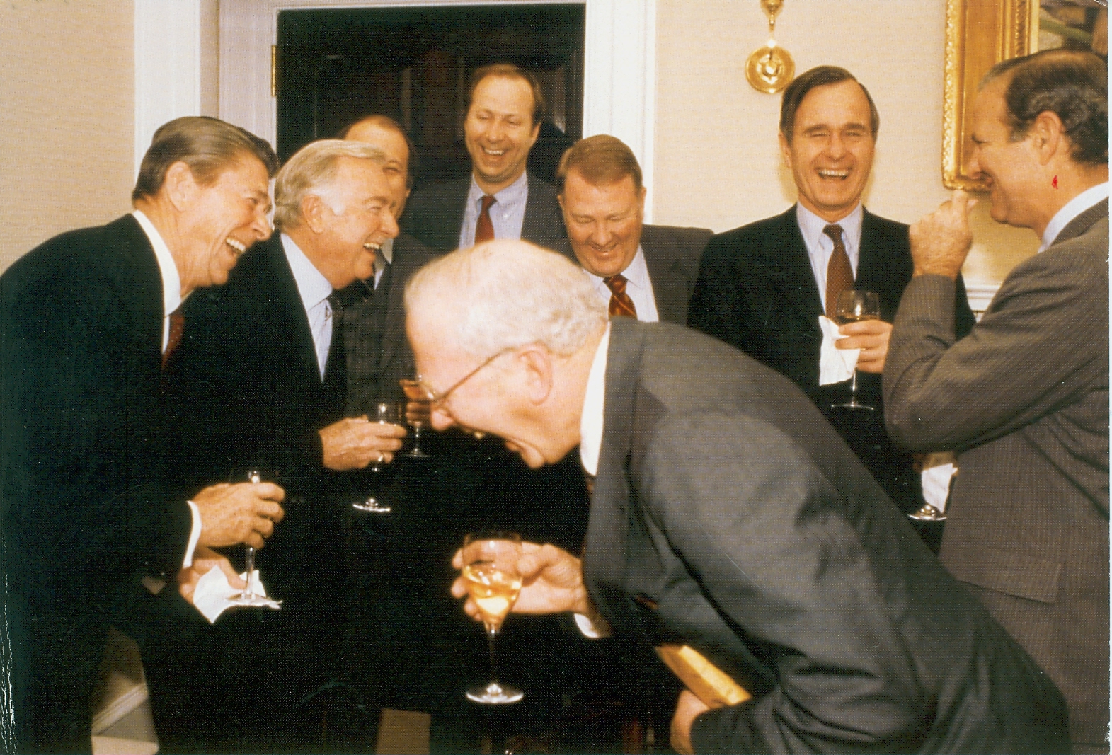 US Presidents laughing